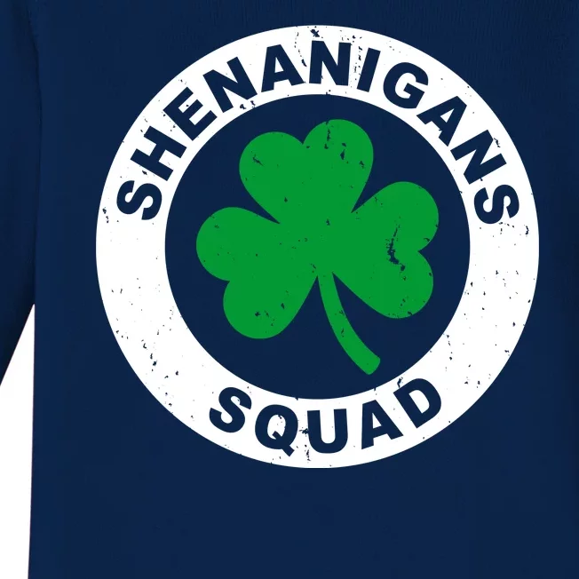 Shenanigans Squad Funny St PatrickS Day Party Baby Long Sleeve Bodysuit