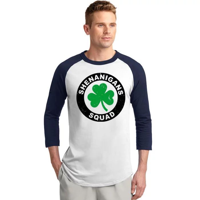 Shenanigans Squad Funny St PatrickS Day Party Baseball Sleeve Shirt