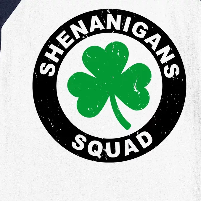 Shenanigans Squad Funny St PatrickS Day Party Baseball Sleeve Shirt