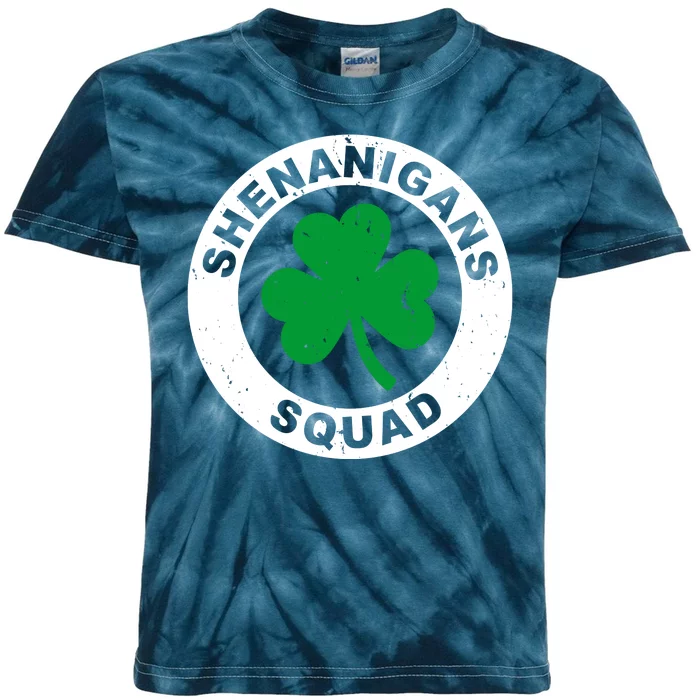 Shenanigans Squad Funny St PatrickS Day Party Kids Tie-Dye T-Shirt