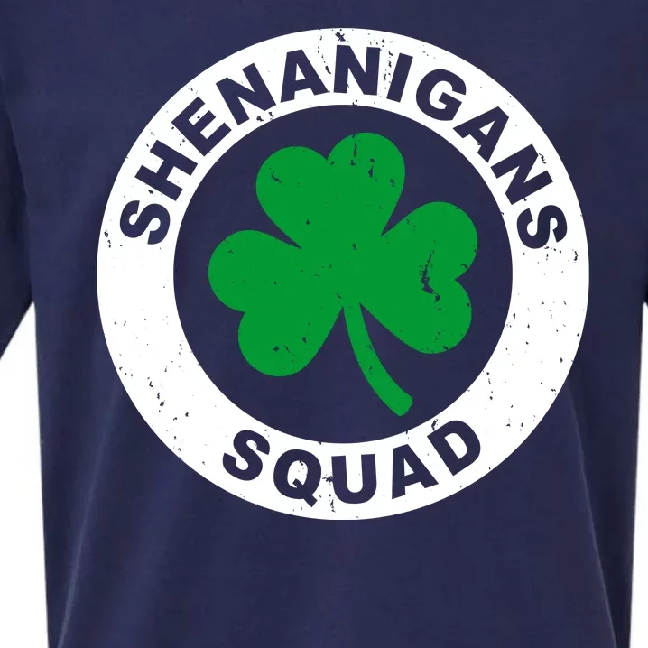 Shenanigans Squad Funny St PatrickS Day Party Sueded Cloud Jersey T-Shirt