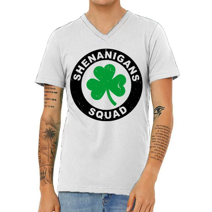 Shenanigans Squad Funny St PatrickS Day Party V-Neck T-Shirt