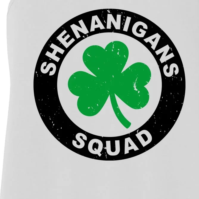 Shenanigans Squad Funny St PatrickS Day Party Women's Racerback Tank