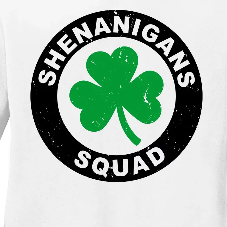 Shenanigans Squad Funny St PatrickS Day Party Ladies Long Sleeve Shirt