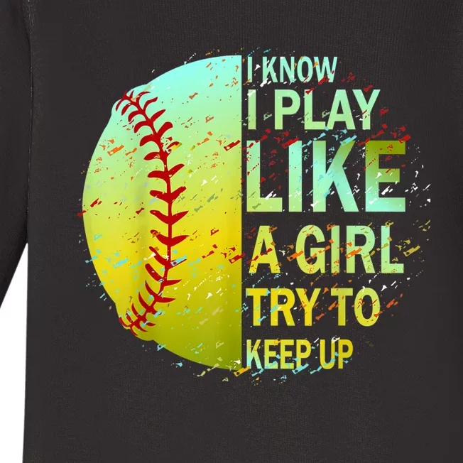 Softball Shirts For Girls | Softball TShirt Baby Long Sleeve Bodysuit