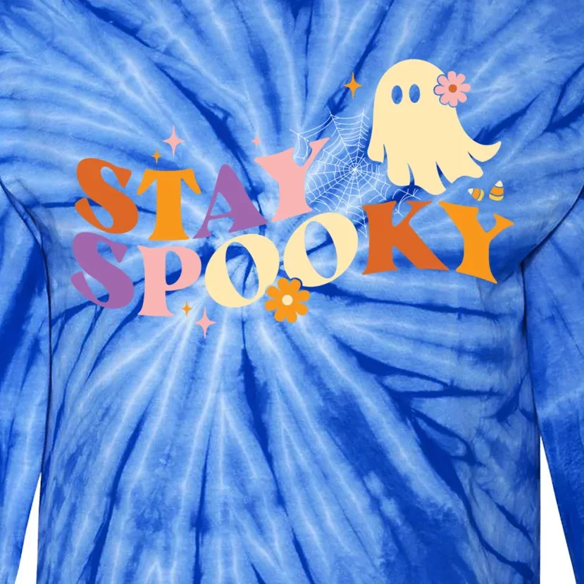 Stay Spooky Funny Halloween Costume Cute Gift Tie-Dye Long Sleeve Shirt