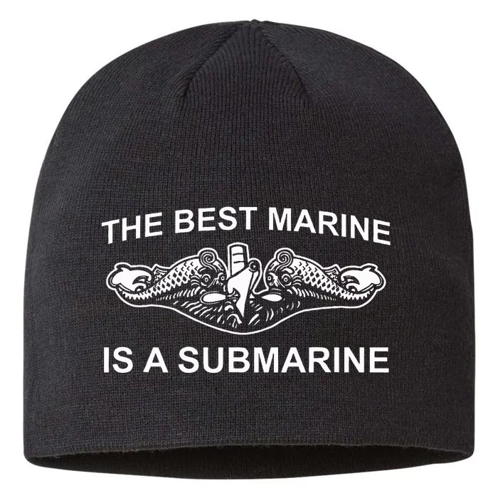 Submariner Submarine Funny Military Veteran Rivalry 8 1/2in Sustainable Knit Beanie