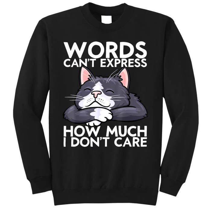 Sarcastic Saying Funny Saying Cat Sarcasm Sarcastic Tall Sweatshirt