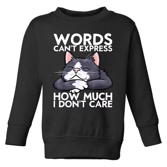 Sarcastic Saying Funny Saying Cat Sarcasm Sarcastic Toddler Sweatshirt