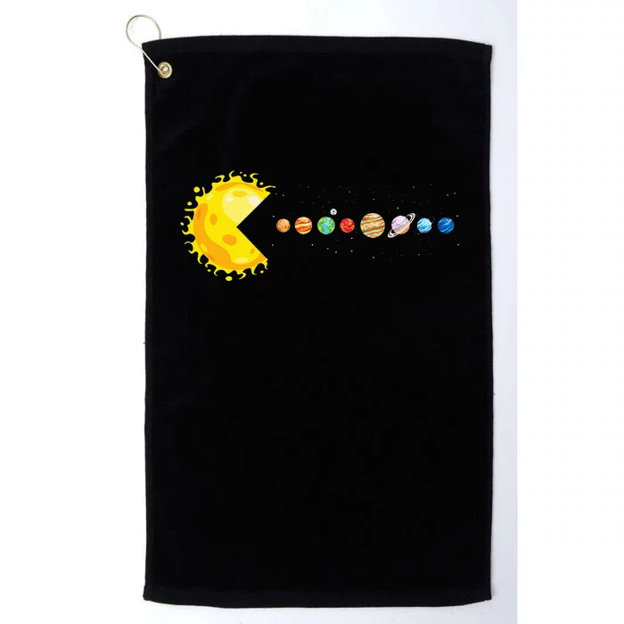 Solar System Funny Planet Sun And Astrology Platinum Collection Golf Towel