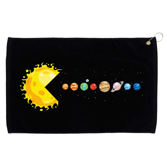 Solar System Funny Planet Sun And Astrology Grommeted Golf Towel