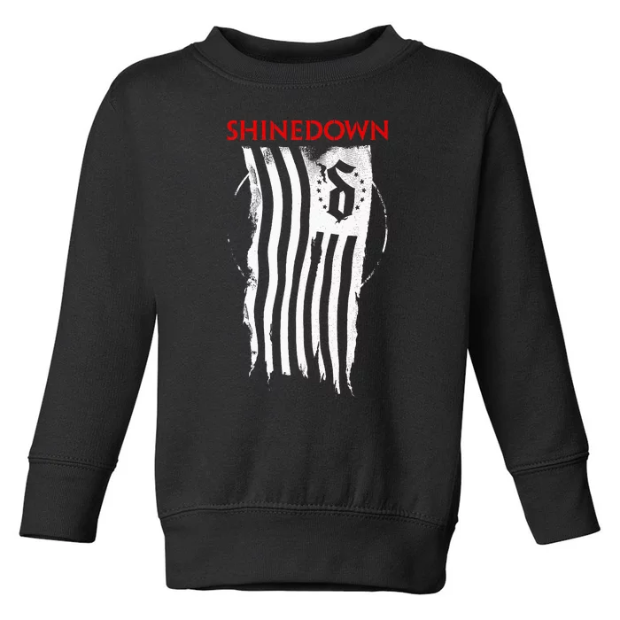 Shinedown Shredded Flag Toddler Sweatshirt