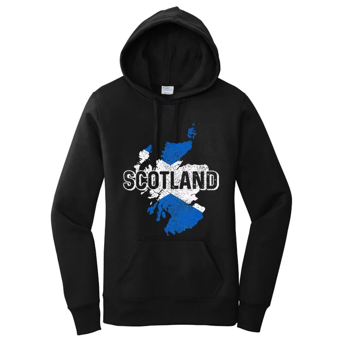 Scotland Scottish Flag Map Pride Women's Pullover Hoodie