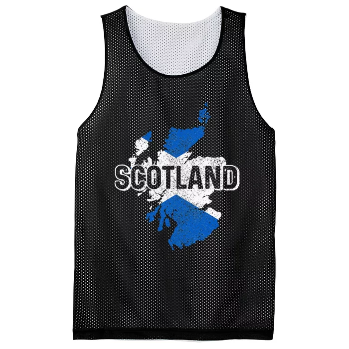 Scotland Scottish Flag Map Pride Mesh Reversible Basketball Jersey Tank