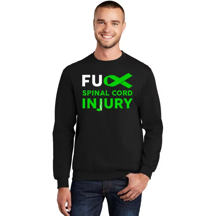 Support Survivor Fuck Spinal Cord Injury Awareness Sweatshirt