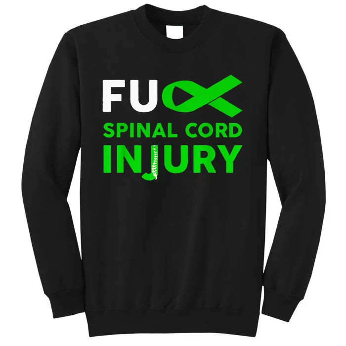 Support Survivor Fuck Spinal Cord Injury Awareness Sweatshirt