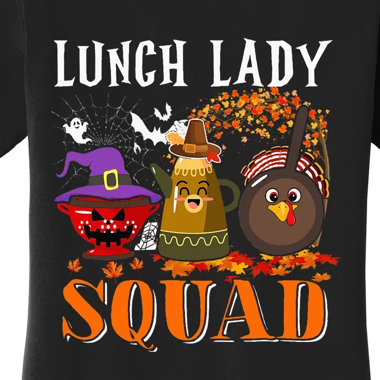 Spooky Squad Festive Ghosts for Thanksgiving & Halloween Women's T-Shirt