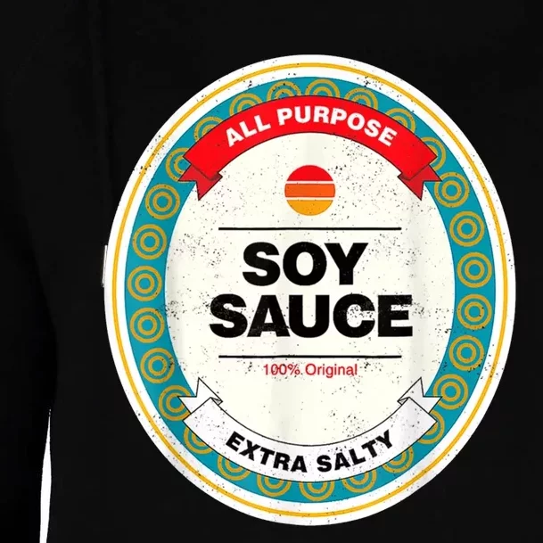 Soy Sauce Funny Costume Vegan Soy Sauce Funny Sushi Matching Group Halloween Womens Funnel Neck Pullover Hood