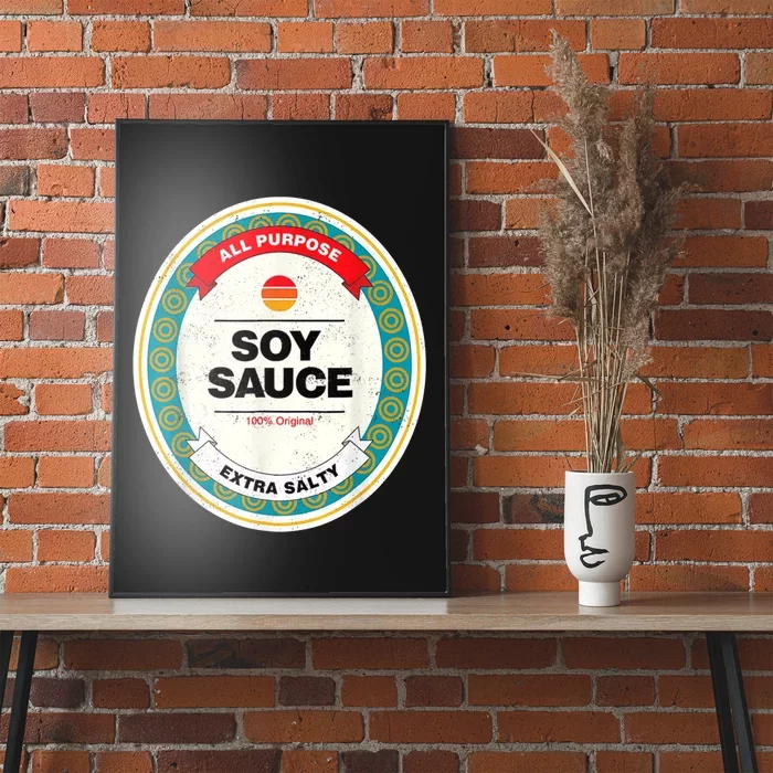 Soy Sauce Funny Costume Vegan Soy Sauce Funny Sushi Matching Group Halloween Poster