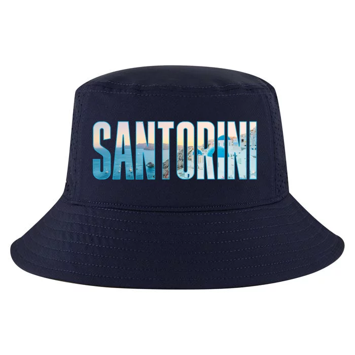 Santorini Souvenir For Couple Or Family Summer Vacay Graphic Gift Cool Comfort Performance Bucket Hat