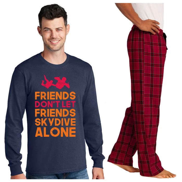 Skydiver Shirts Funny Friends Skydiving Parachute Long Sleeve Pajama Set