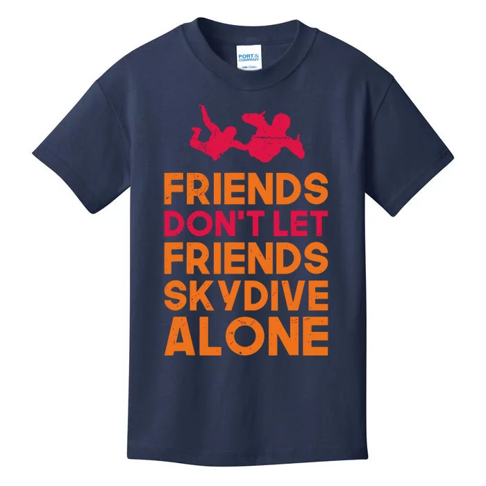 Skydiver Shirts Funny Friends Skydiving Parachute Kids T-Shirt