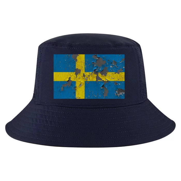 Sweden Stone Flag Cool Comfort Performance Bucket Hat