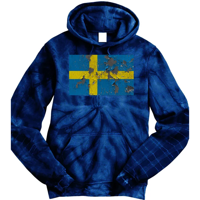 Sweden Stone Flag Tie Dye Hoodie