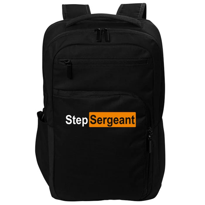 Step Sergeant Funny Military Impact Tech Backpack