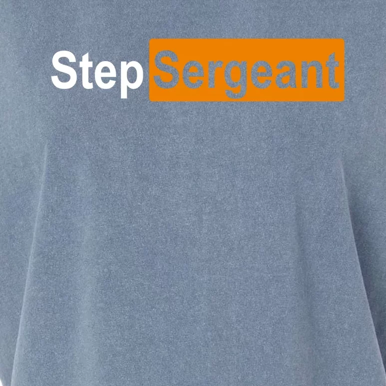 Step Sergeant Funny Military Garment-Dyed Women's Muscle Tee