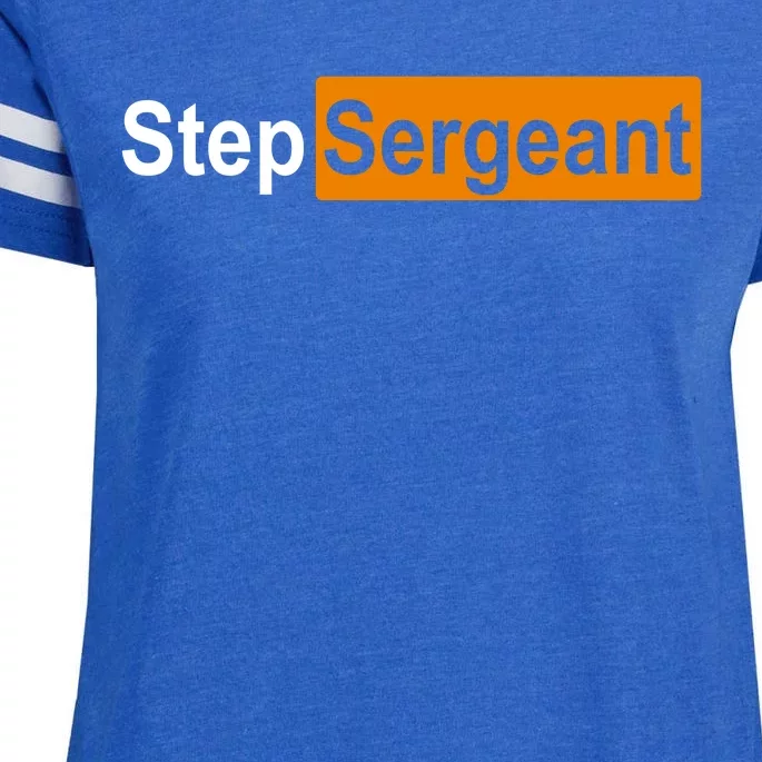 Step Sergeant Funny Military Enza Ladies Jersey Football T-Shirt