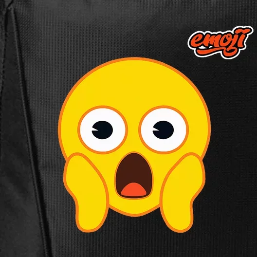 Scared Screaming Face Flat City Backpack