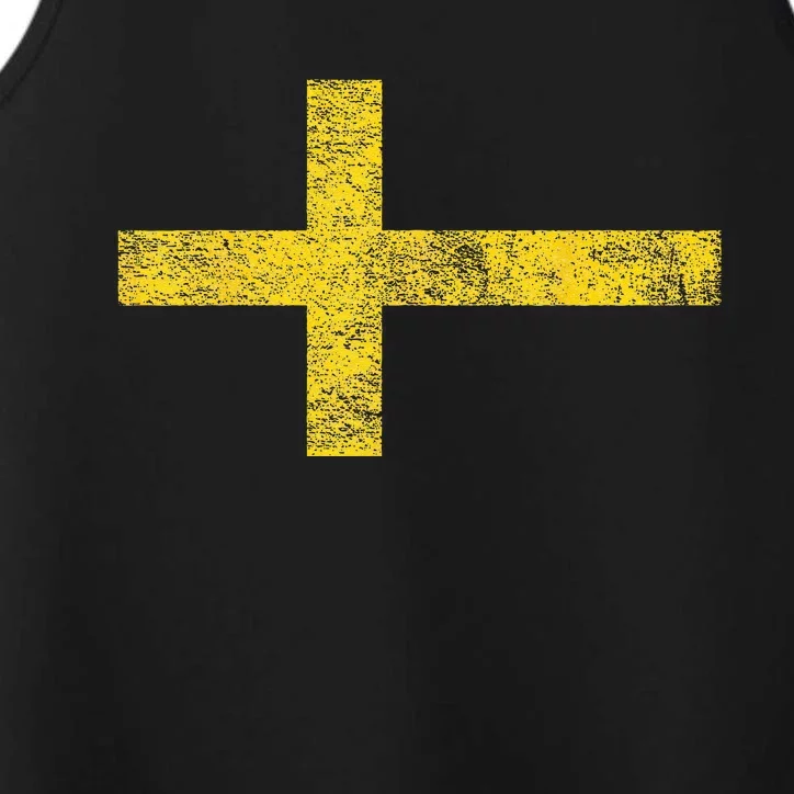 SWEDEN SWEDISH FLAG SVENSKA SVERIGE NORDIC CROSS Performance Tank