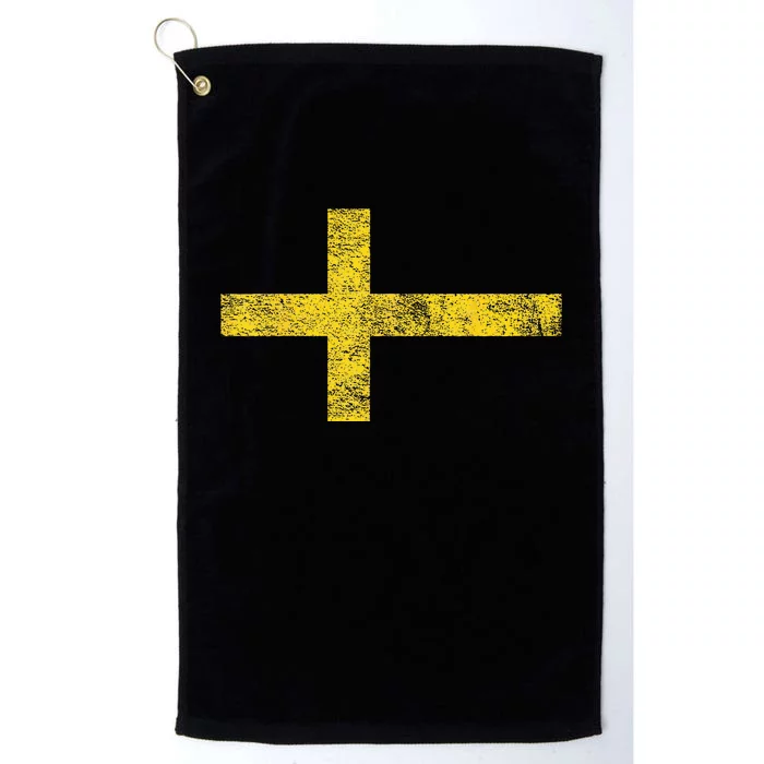 SWEDEN SWEDISH FLAG SVENSKA SVERIGE NORDIC CROSS Platinum Collection Golf Towel