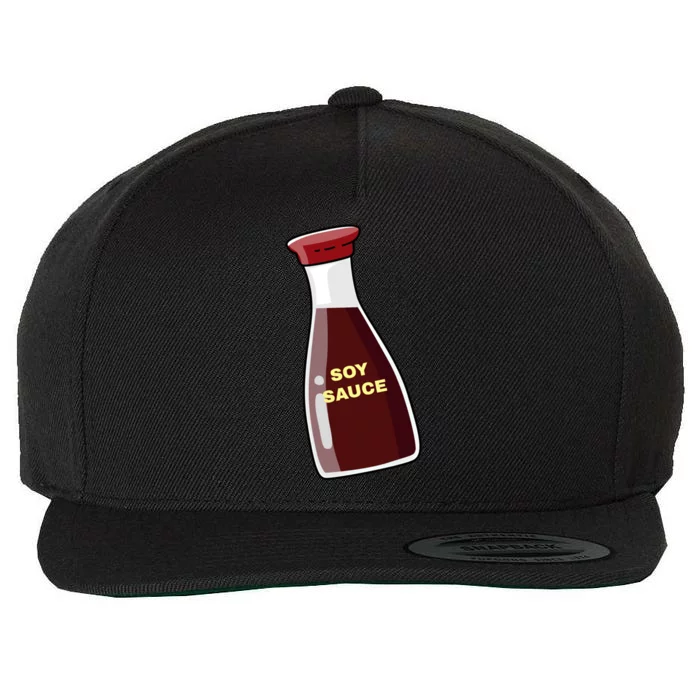 Soy Sauce For Sushi Design Sushi Lover Gift Wool Snapback Cap