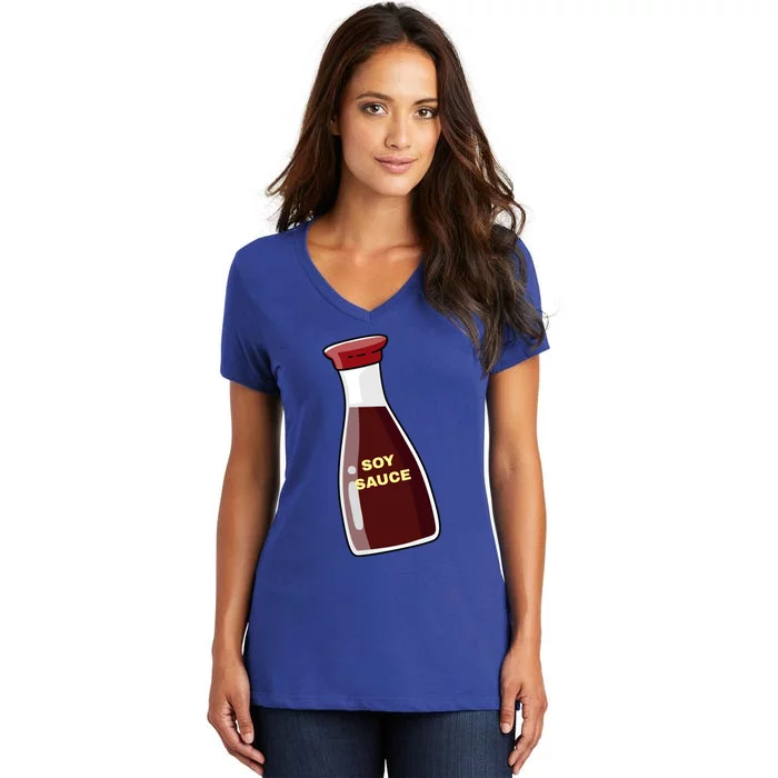 Soy Sauce For Sushi Design Sushi Lover Gift Women's V-Neck T-Shirt