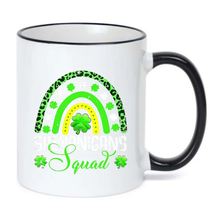 Shenanigans Squad Funny St Patricks Day Costume Rainbow Gift Black Color Changing Mug