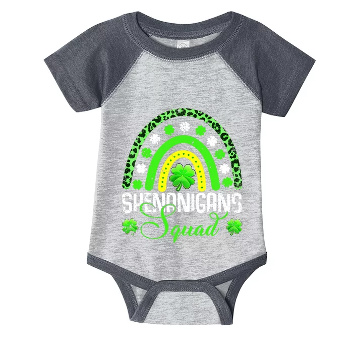 Shenanigans Squad Funny St Patricks Day Costume Rainbow Gift Infant Baby Jersey Bodysuit