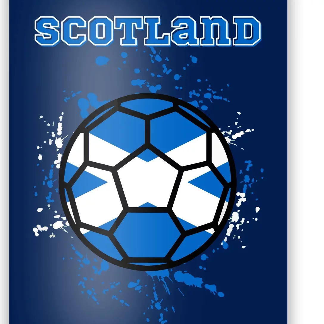 Soccer Scotland Funny Poster