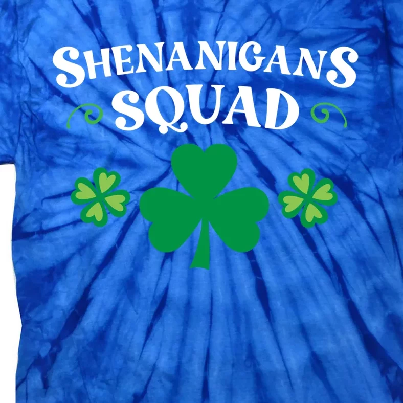 Shenanigans Squad Family Matching St Patricks Day Groups Gift Tie-Dye T-Shirt