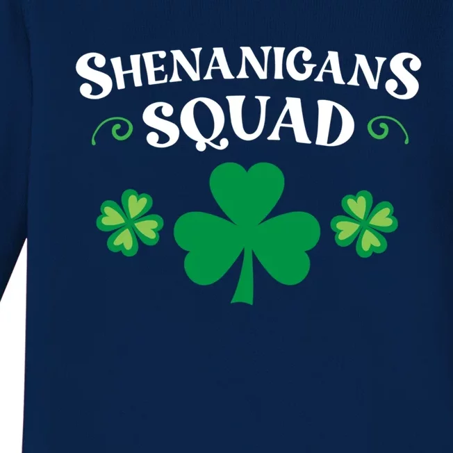 Shenanigans Squad Family Matching St Patricks Day Groups Gift Baby Long Sleeve Bodysuit