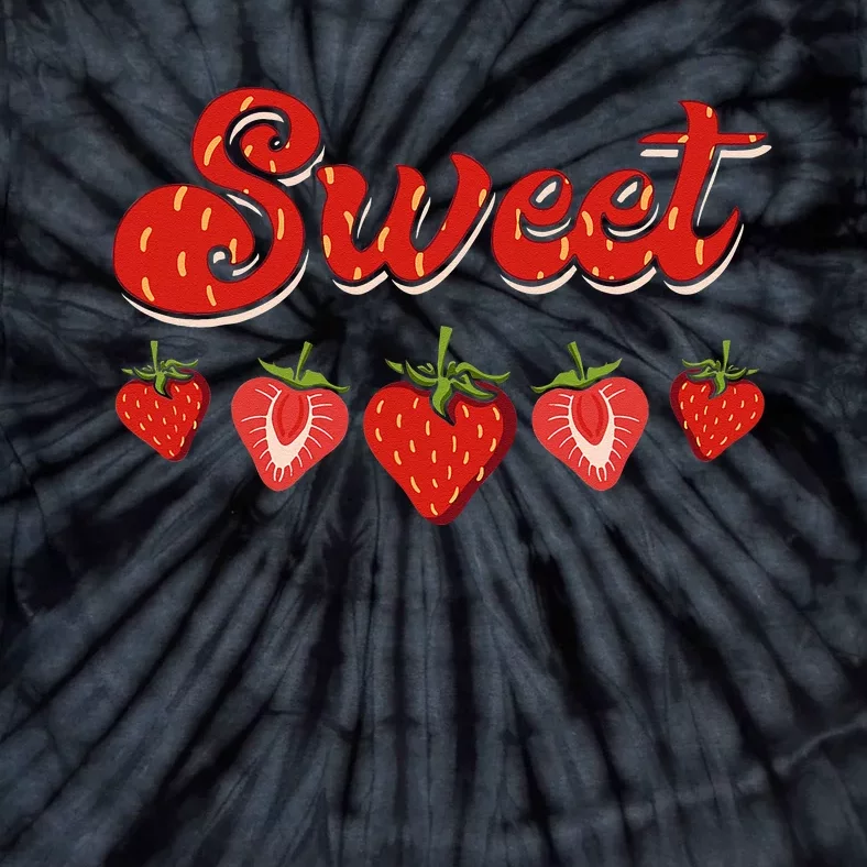 Sweet Strawberries Fruitarian Strawberry Berry Fruit Lover Tie-Dye T-Shirt