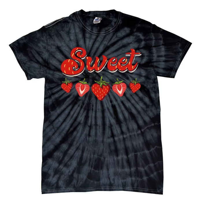 Sweet Strawberries Fruitarian Strawberry Berry Fruit Lover Tie-Dye T-Shirt