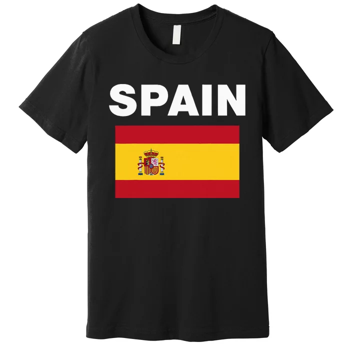 Spain Spanish Flag Heritage Premium T-Shirt