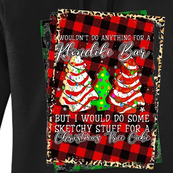 Sketchy Stuff For Some Christmas Tree Cakes Debbie Pajama Women's Pullover Hoodie