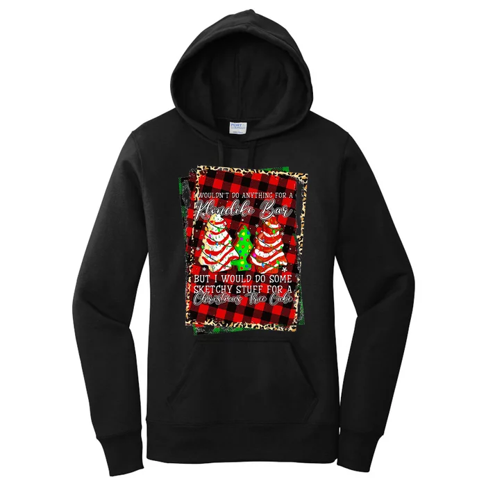 Sketchy Stuff For Some Christmas Tree Cakes Debbie Pajama Women's Pullover Hoodie