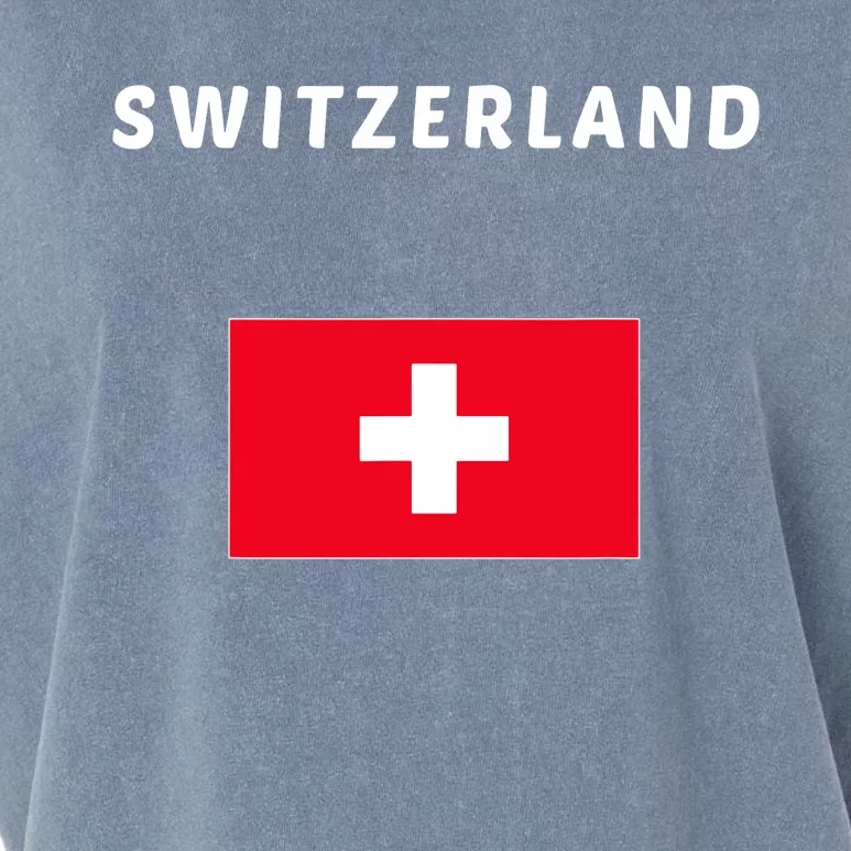 Switzerland Swiss Flag Garment-Dyed Women's Muscle Tee