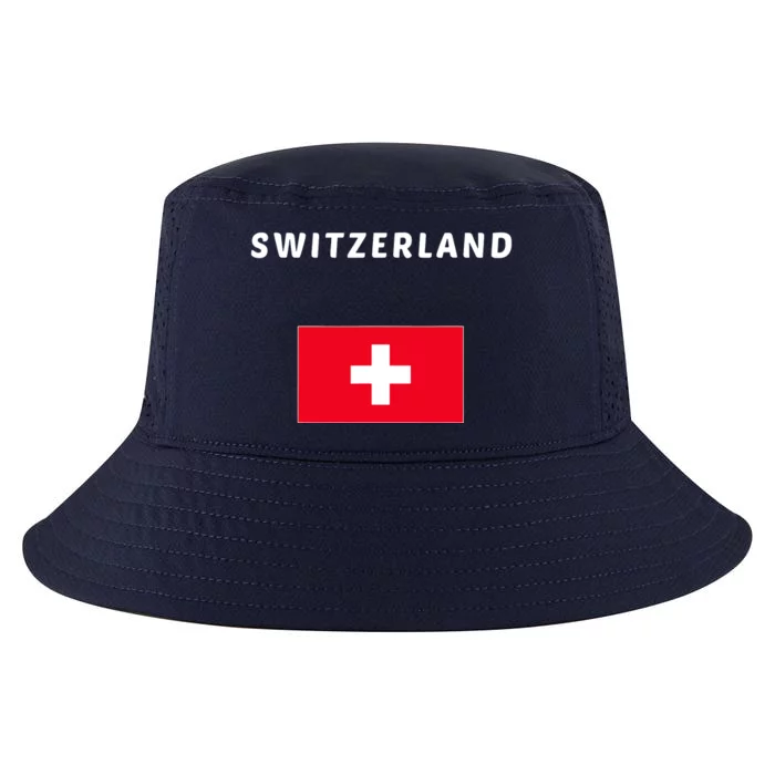 Switzerland Swiss Flag Cool Comfort Performance Bucket Hat