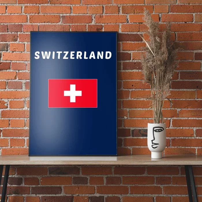 Switzerland Swiss Flag Poster