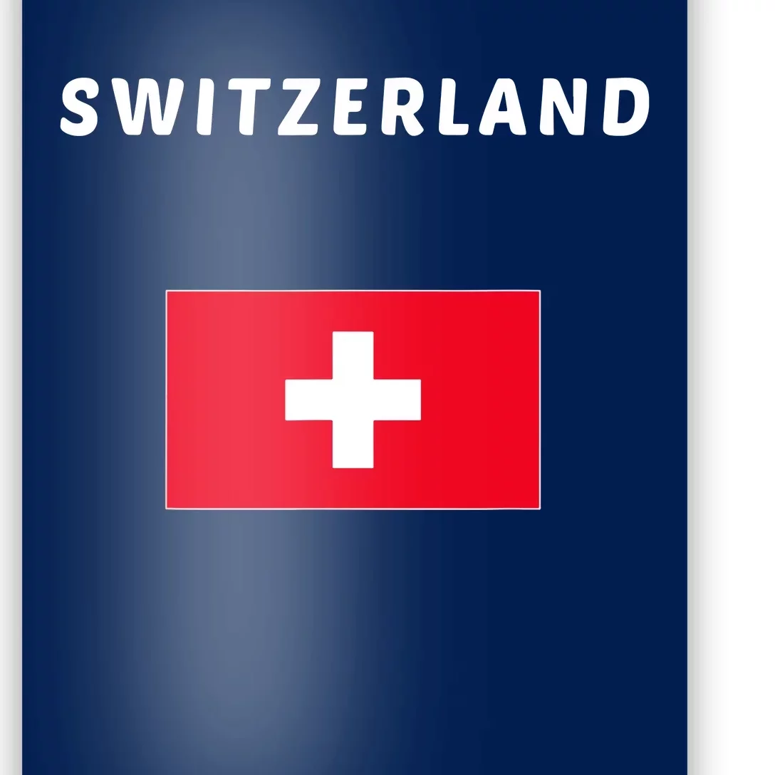 Switzerland Swiss Flag Poster